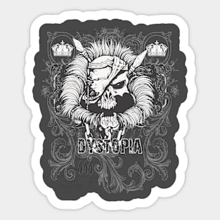 Skull Dystopia Sticker